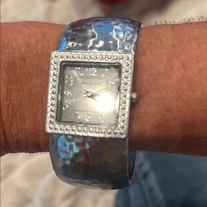 Silver Square Face Watch